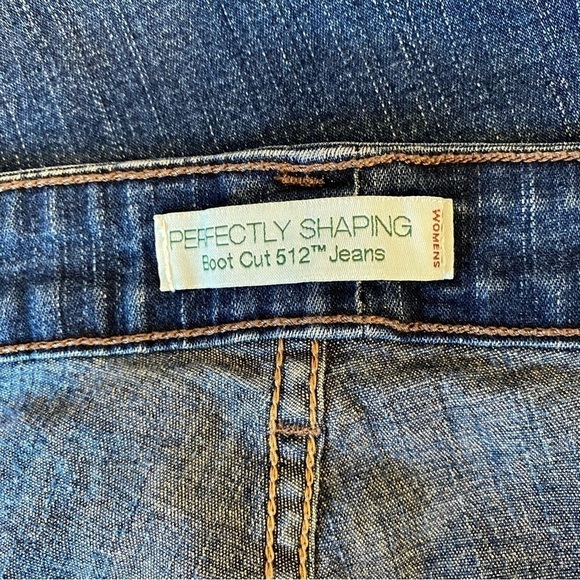 Levis women’s plus size 24 long perfectly shaping 512 high rise boot cut jeans - Picture 7 of 7